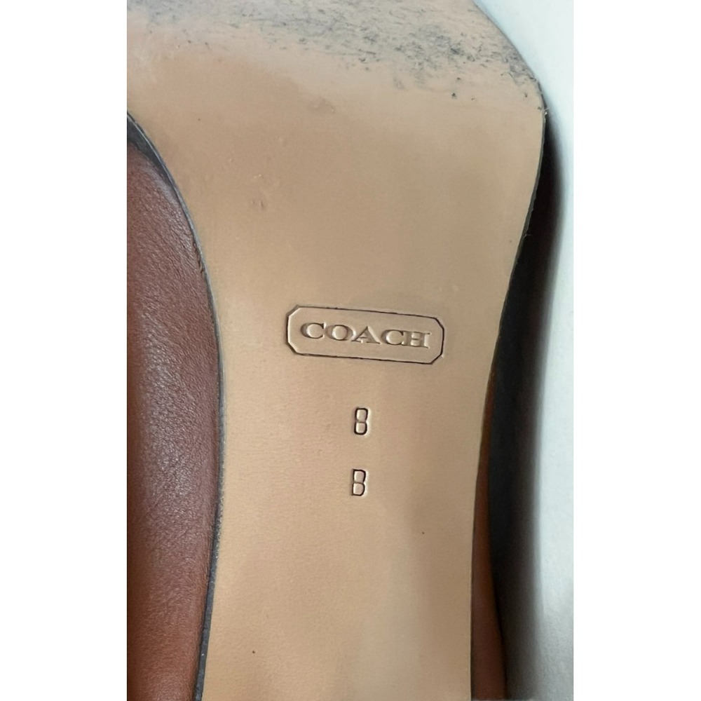 Coach Vintage Jae Knee High Soft Slouchy Cinch Boot Caramel Leather 3" Heel SZ 8 - Picture 11 of 13